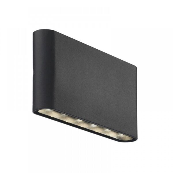 Nordlux Kinver Φωτιστικό Τοίχου Μαύρο LED 6W 3000K  –  84181003