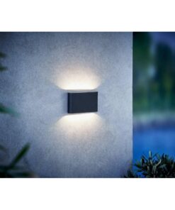 Nordlux Kinver Φωτιστικό Τοίχου Μαύρο LED 6W 3000K – 84181003