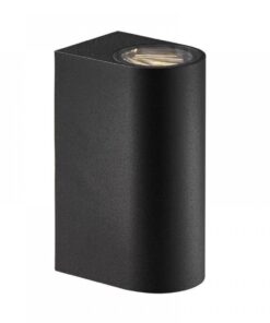 Nordlux Asbol Round Φωτιστικό Τοίχου Μαύρο IP44 LED 6.5W 3000K – 84971003