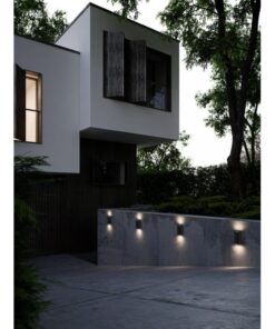 Nordlux Asbol Round Φωτιστικό Τοίχου Μαύρο IP44 LED 6.5W 3000K – 84971003