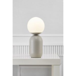 Nordlux Notti Φωτιστικό Γραφείου Γκρι E14  Γυάλινο/Μεταλλικό –  2011035010