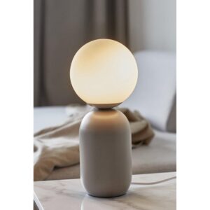 Nordlux Notti Φωτιστικό Γραφείου Γκρι E14  Γυάλινο/Μεταλλικό –  2011035010