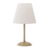 InLight Επιτραπέζιο φωτιστικό από μέταλλο σε απόχρωση μπεζ πατίνας και υφασμάτινο καπέλο (3425-Μπεζ Πατίνα)