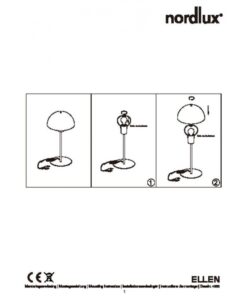 Nordlux Ellen 20 Φωτιστικό Γραφείου Μαύρο E14 Μεταλλικό/Πλαστικό – 48555003