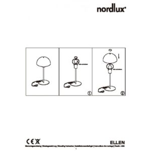 Nordlux Ellen 20 Φωτιστικό Γραφείου Μαύρο E14  Μεταλλικό/Πλαστικό –  48555003
