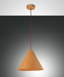Κρεμαστό Φωτιστικό   Fabas Luce Esino E27 Ξύλο     – 3630-45-215