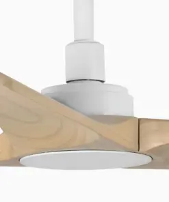 Faro Barcelona HEYWOOD S Ανεμιστήρας Οροφής με Τηλεχειριστήριο Λευκός με Ξύλο – 33805