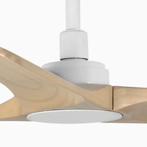 Faro Barcelona HEYWOOD S Ανεμιστήρας Οροφής με Τηλεχειριστήριο Λευκός με Ξύλο – 33805