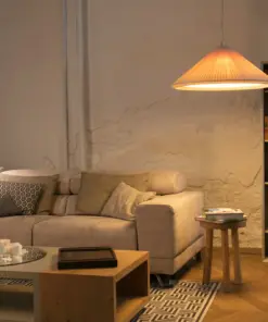 Faro Barcelona SAIGON IN 700 Κρεμαστό Φωτιστικό Μπεζ Χρώματος E27 – 20116