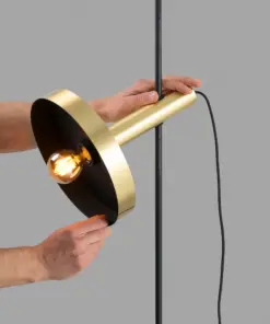 Faro Barcelona WHIZZ Φωτιστικό Δαπέδου, Μαύρου-Χρυσού Χρώματος – 20164-96