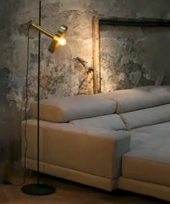 Faro Barcelona WHIZZ Φωτιστικό Δαπέδου, Μαύρου-Χρυσού Χρώματος – 20164-96