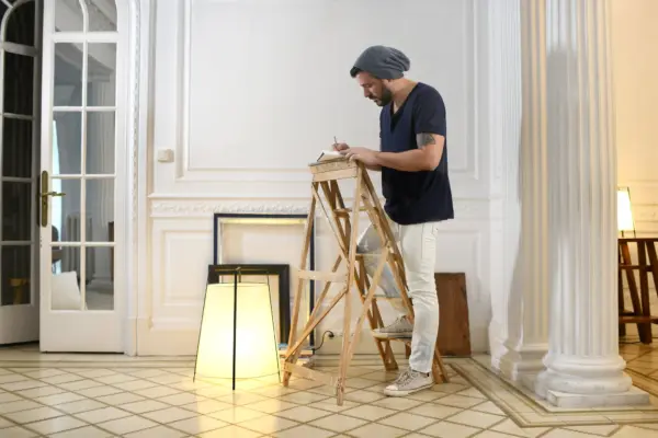 Faro Barcelona AKANE 595 Επιτραπέζιο Φωτιστικό Μπεζ Χρώματος – 28371