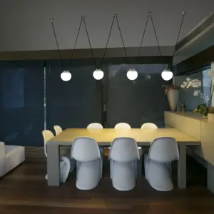 Faro Barcelona MINE GLASS SPACE Κρεμαστό 4Φωτο Φωτιστικό Οροφής, Λευκού Χρώματος- 28375-4L