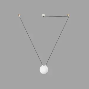 Faro Barcelona MINE GLASS Κρεμαστό Φωτιστικό Λευκού Χρώματος – 28375