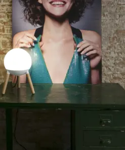 Faro Barcelona MINE GLASS Επιτραπέζιο Φωτιστικό Λευκού Χρώματος – 28378