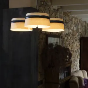Faro Barcelona LOOP Κρεμαστό Φωτιστικό Χρώματος Ξύλου LED 2700K 18W – 29397
