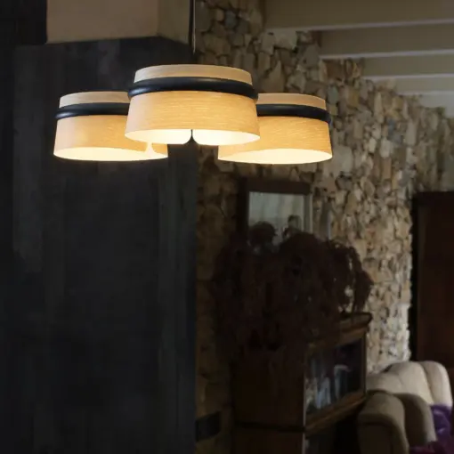 Faro Barcelona LOOP Κρεμαστό Φωτιστικό Χρώματος Ξύλου LED 2700K 18W – 29397