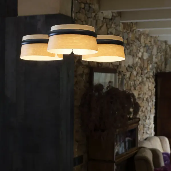 Faro Barcelona LOOP Κρεμαστό Φωτιστικό Χρώματος Ξύλου LED 2700K 18W – 29397