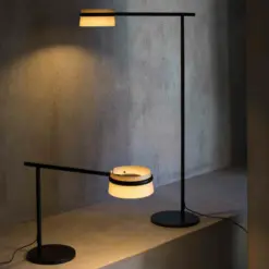 Faro Barcelona LOOP  Επιτραπέζιο Φωτιστικό, Αφής, Step Dimmable, Χρώματος Ξύλου LED 2700K 6W – 29398