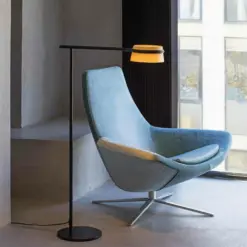 Faro Barcelona LOOP Επιδαπέδιο Φωτιστικό, Αφής, Step Dimmable, Χρώματος Ξύλου LED 2700K 6W – 29399