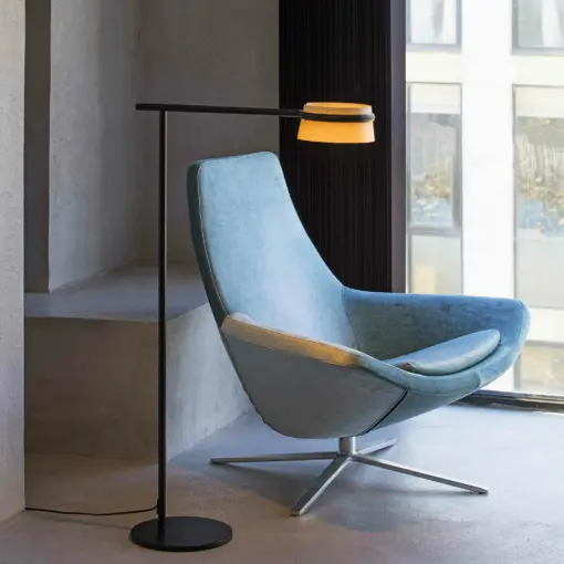 Faro Barcelona LOOP Επιδαπέδιο Φωτιστικό, Αφής, Step Dimmable, Χρώματος Ξύλου LED 2700K 6W – 29399