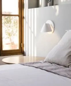 Faro Barcelona NOON Επιτοίχιο Φωτιστικό Ανάγνωσης Λευκού Χρώματος- 62355