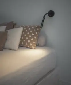 Faro Barcelona KALE Επιτοίχιο Φωτιστικό με Εύκαμπτο βραχίονα Μαύρου Χρώματος – 62703