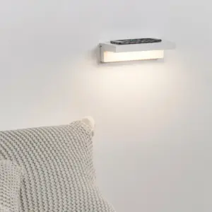 Faro Barcelona WELL Επιτοίχιο Φωτιστικό Λευκού Χρώματος, Ασύρματη φόρτιση, Φόρτιση USB 7W 2700K- 64030