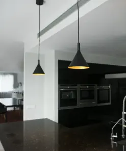 Faro Barcelona PAM-P Κρεμαστό Φωτιστικό, Μαύρου-Χρυσού Χρώματος LED 11W 3000K- 64160