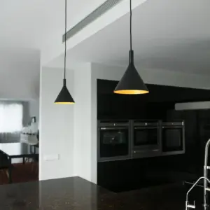 Faro Barcelona PAM-P Κρεμαστό Φωτιστικό, Μαύρου-Χρυσού Χρώματος LED 11W 3000K- 64160