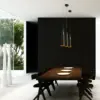 Faro Barcelona PLUMA Χρυσό-Μαύρο Κρεμαστό Φωτιστικό LED 6W 3000K- 64172