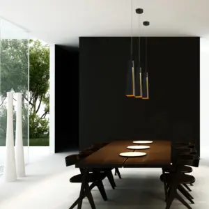 Faro Barcelona PLUMA Χρυσό-Μαύρο Κρεμαστό Φωτιστικό LED 6W 3000K- 64172