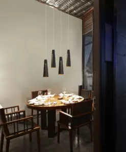 Faro Barcelona PLUMA Χρυσό-Μαύρο Κρεμαστό Φωτιστικό LED 6W 3000K- 64172