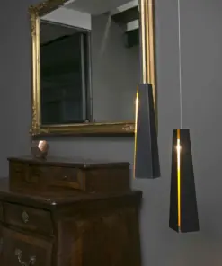 Faro Barcelona PLUMA Χρυσό-Μαύρο Κρεμαστό Φωτιστικό LED 6W 3000K- 64172