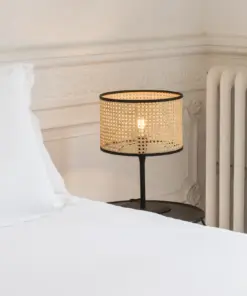 Faro Barcelona MAMBO Επιτραπέζιο Φωτιστικό Μαύρου-Ρατταν Χρώματος- 64311-48