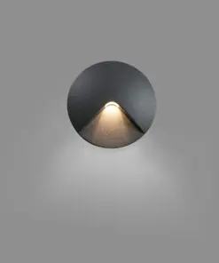 Faro Barcelona UVE Χωνευτό Φωτιστικό Τοίχου, Εξωτερικού Χώρου, Σκούρου Γκρι Χρώματος SMD LED 2W 3000K- 70397