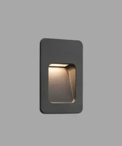 Faro Barcelona NASE-2 Χωνευτό Φωτιστικό Τοίχου, Εξωτερικού Χώρου, Σκούρου Γκρι Χρώματος SMD LED 4W 3000K – 70399