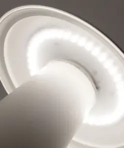 Faro Barcelona TASK Φορητό Επιτραπέζιο Φωτιστικό Λευκού Χρώματος, Step Dimmable LED 3000K 2W- 70914