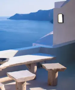 Faro Barcelona MASK Αδιάβροχο Επιτοίχιο Φωτιστικό, Σκούρου Γκρι Χρώματος LED 25W 3000K FARO – 71279