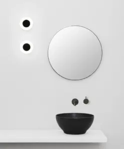 Faro Barcelona Φωτιστικό Τοίχου Moy LED 4W Μαύρο IP44 3000K FARO – 40093