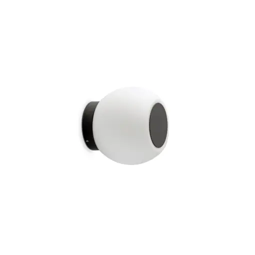 Faro Barcelona Φωτιστικό Τοίχου Moy LED 4W Μαύρο IP44 3000K FARO – 40093