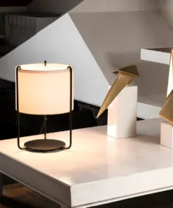 Faro Barcelona DRUM Επιτραπέζιο Φωτιστικό, Μαύρου-Μπεζ Χρώματος- 24020-31