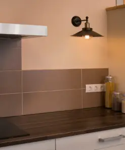 Faro Barcelona MARLIN Επιτοίχιο Φωτιστικό Μαύρου Χρυσού Χρώματος E27 25W – 65133