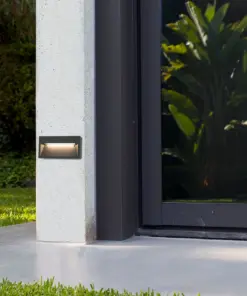 Faro Barcelona PATH Επιτοίχιο Φωτιστικό, Εξωτερικού Χώρου, IP44, Σκούρου Γκρι Χρώματος, SMD LED 9W 3000K – 70508