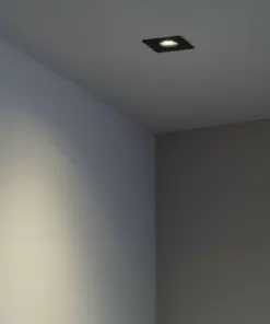 Faro Barcelona ARGÓN SQ Τετράγωνο, Χωνευτό Φωτιστικό Οροφής, Μαύρου Χρώματος- 43412