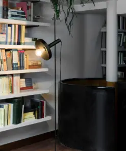 Faro Barcelona WHIZZ Φωτιστικό Δαπέδου, Μαύρου-Χρυσού Χρώματος – 20164-95