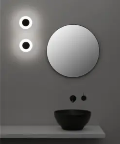 Faro Barcelona Φωτιστικό Τοίχου Moy LED 4W Μαύρο IP44 3000K FARO – 40093