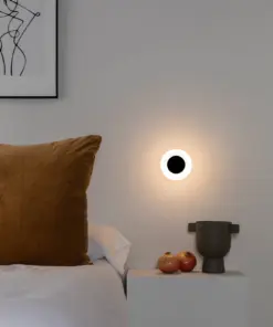 Faro Barcelona Φωτιστικό Τοίχου Moy LED 4W Μαύρο IP44 3000K FARO – 40093