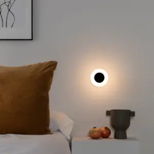 Faro Barcelona Φωτιστικό Τοίχου Moy LED 4W Μαύρο IP44 3000K FARO – 40093