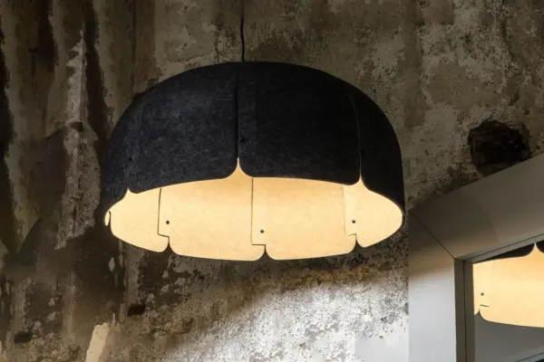 Faro Barcelona MUTE Κρεμαστό Φωτιστικό Γκρι Χρώματος, Step Dimmable, Ηχομόνωση LED 4000K 24W – 20104DA